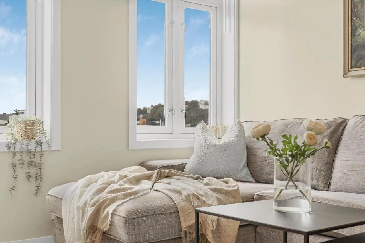 아파트 Contemporary City-Apartement With Views Of The Dock! 베르겐