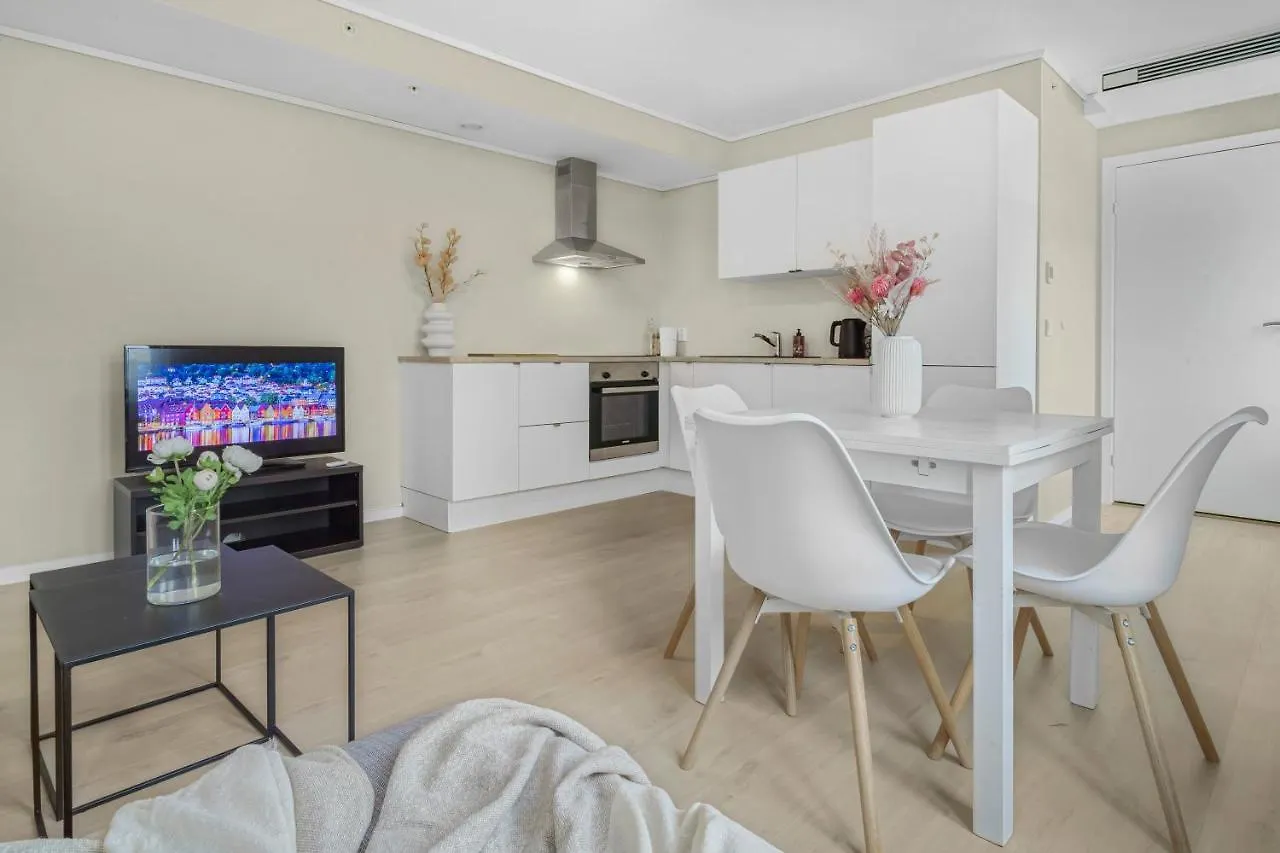 아파트 Contemporary City-Apartement With Views Of The Dock! 베르겐